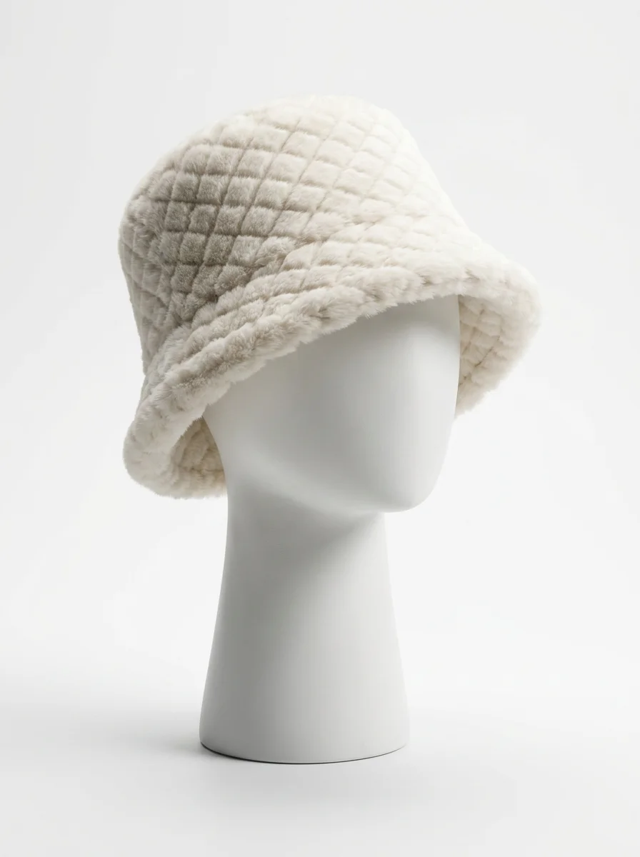 Chapeau cloche aspect fourrure hiver ajustable - Vue 2 - Chapeau cloche