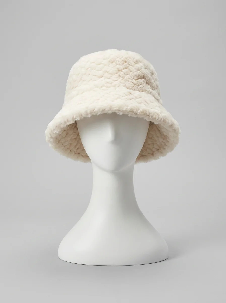 Chapeau cloche aspect fourrure hiver ajustable - Vue 9 - Chapeau cloche