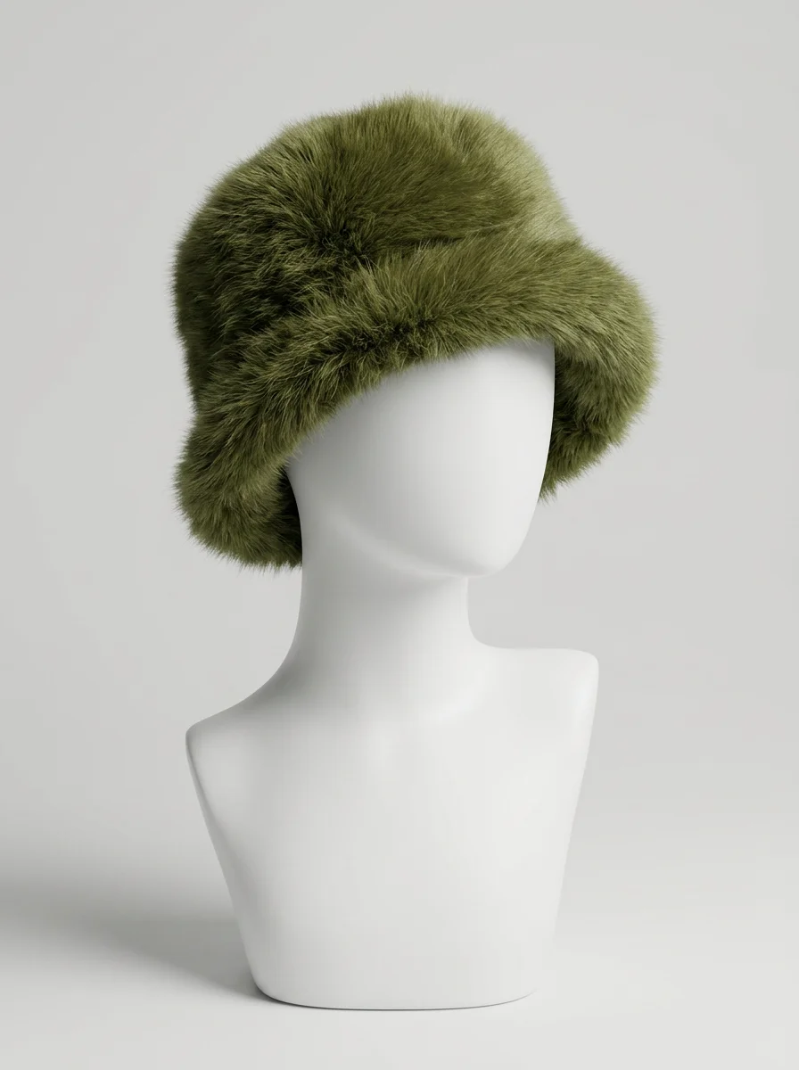 Chapeau cloche imitation fourrure ajustable style moderne - Vue 11 - Chapeau cloche