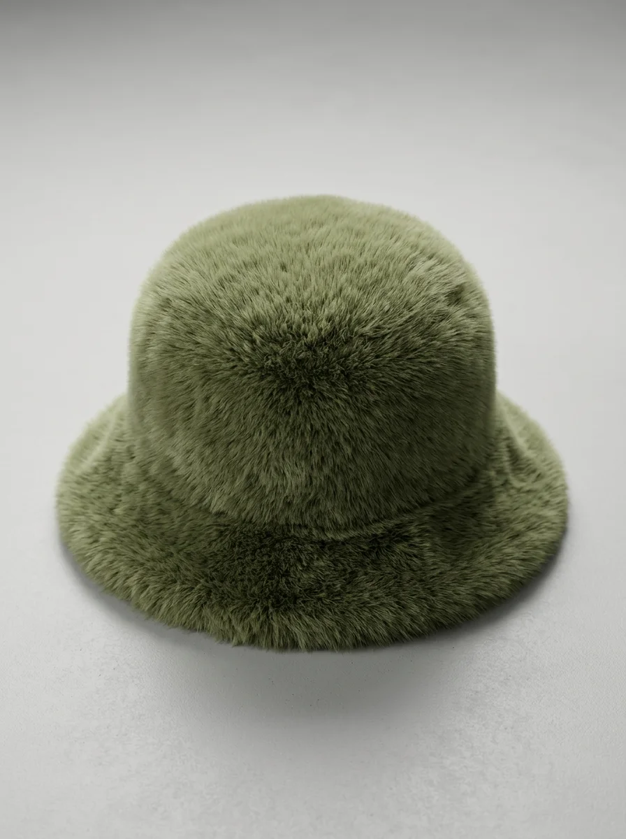 Chapeau cloche imitation fourrure ajustable style moderne - Vue 4 - Chapeau cloche
