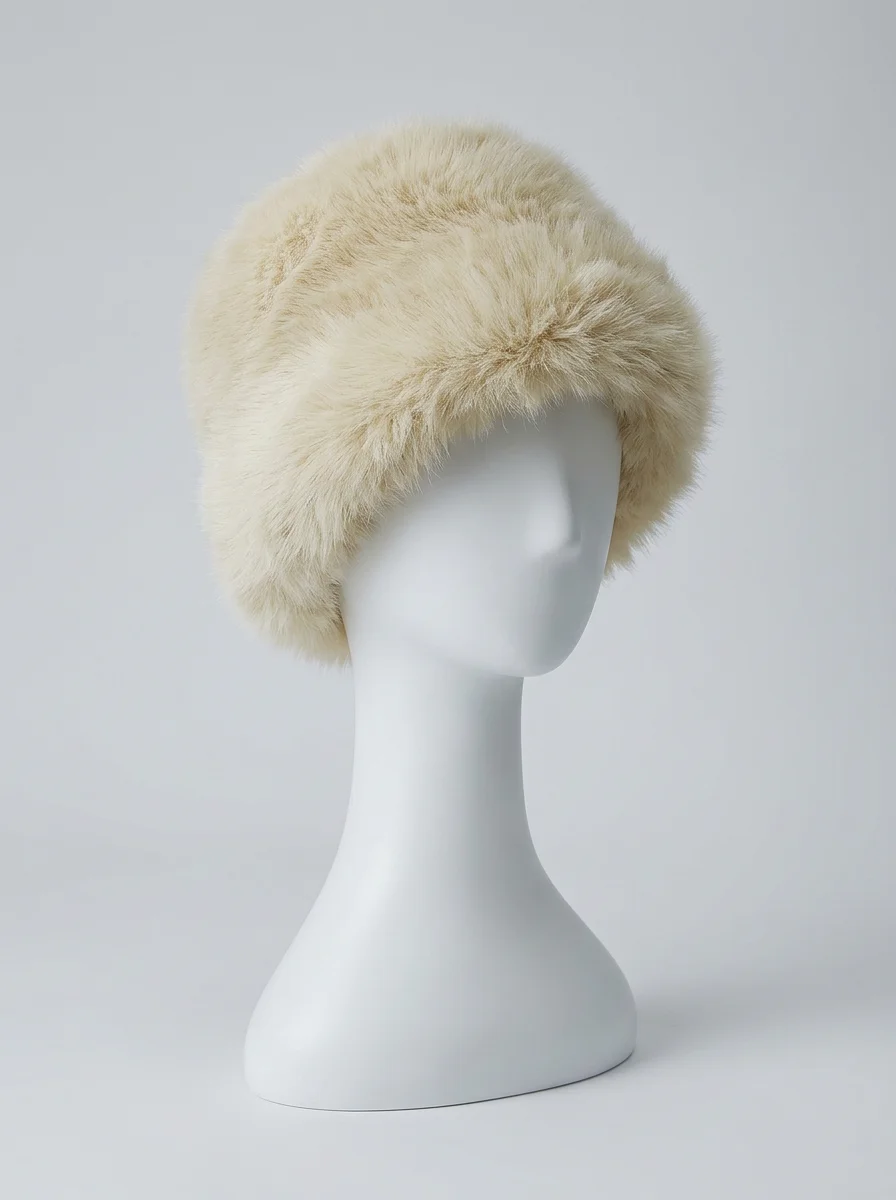 Chapeau cloche imitation fourrure ajustable style moderne - Vue 6 - Chapeau cloche