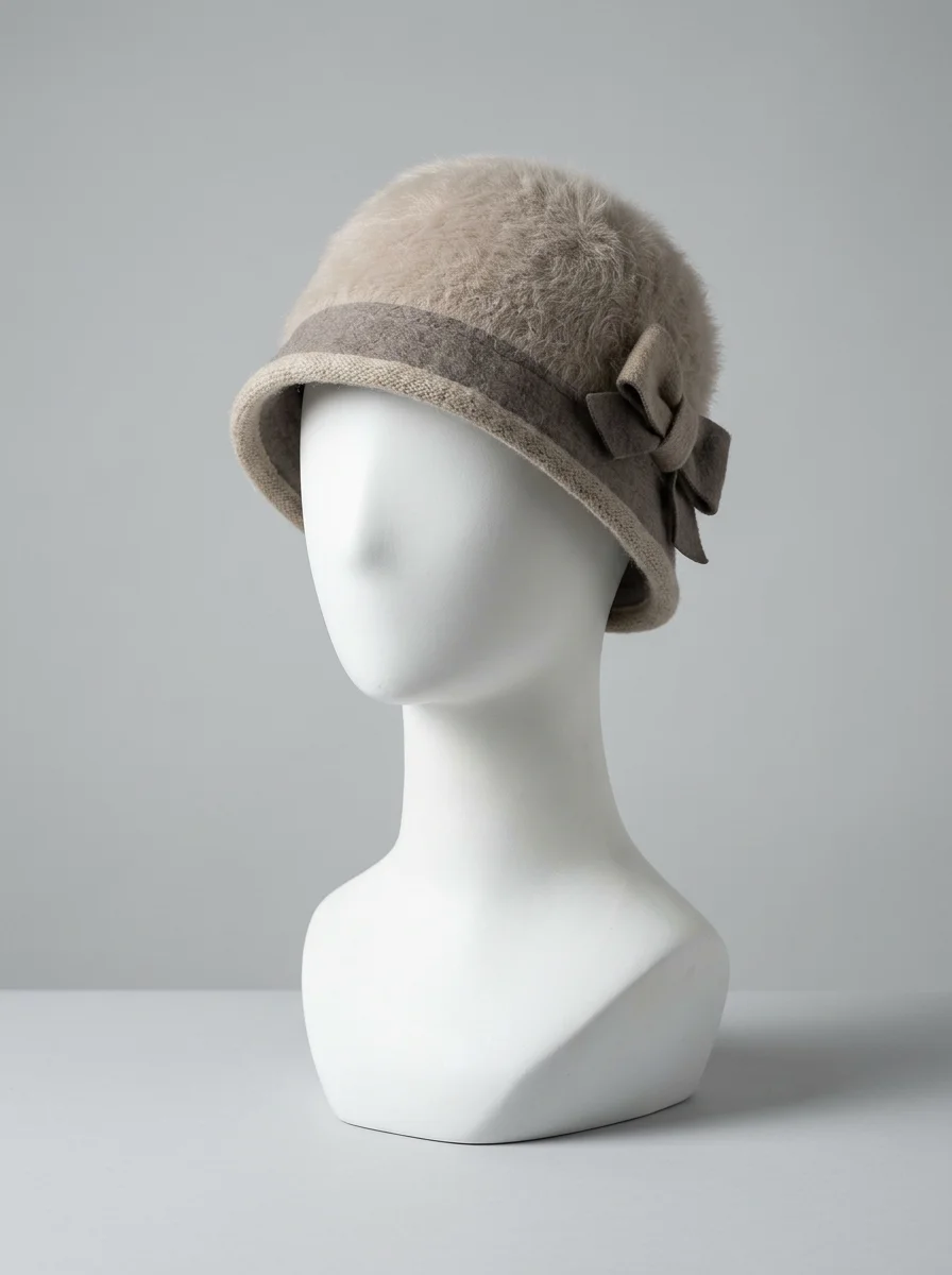 Chapeau cloche laine femme élégant hiver - Vue 6 - Chapeau cloche