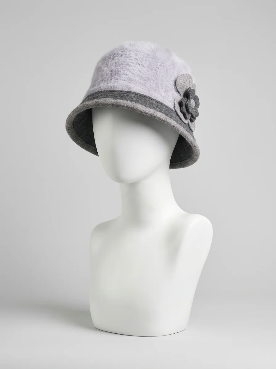Chapeau cloche laine femme élégant hiver - Vue 8 - Chapeau cloche